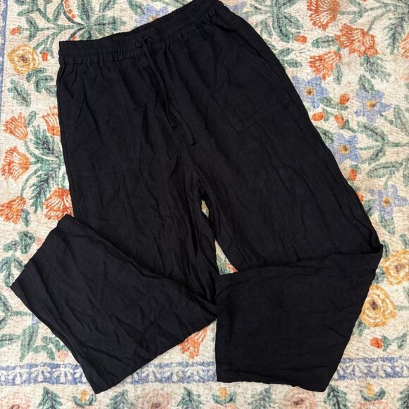 Meomua nice baggy linen blend drawstring pants Size Medium Coastal Resort - Picture 2 of 5